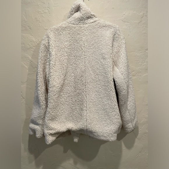 ATM Cream White Sherpa Teddy Jacket - Picture 3 of 11